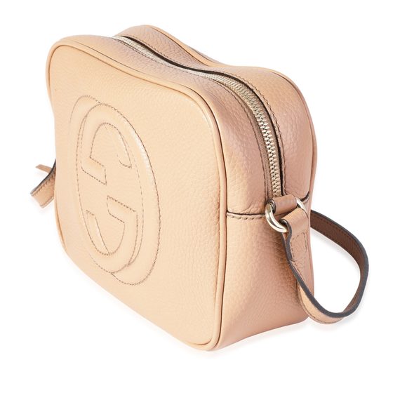 Gucci Beige Pebbled Leather Soho Disco Crossbody - Picture 2 of 8